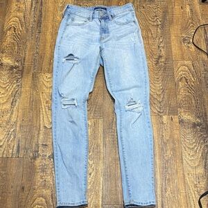 Aeropostale‎ size 4R Blue High Rise Jeggings stretch destroyed distressed comfy